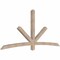 Ekena Millwork Alberta Smooth Timber Gable Bracket, Douglas Fir, 96"W x 44"H x 3 1/2"D x 3 1/2"F, 11/12 Pitch GBW096X44X0404ALB00SDF - alternate 4